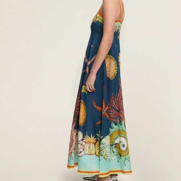 Alamais Dorian Marine Life Jellyfish Pattern Sun Dress - Picture 2 of 14